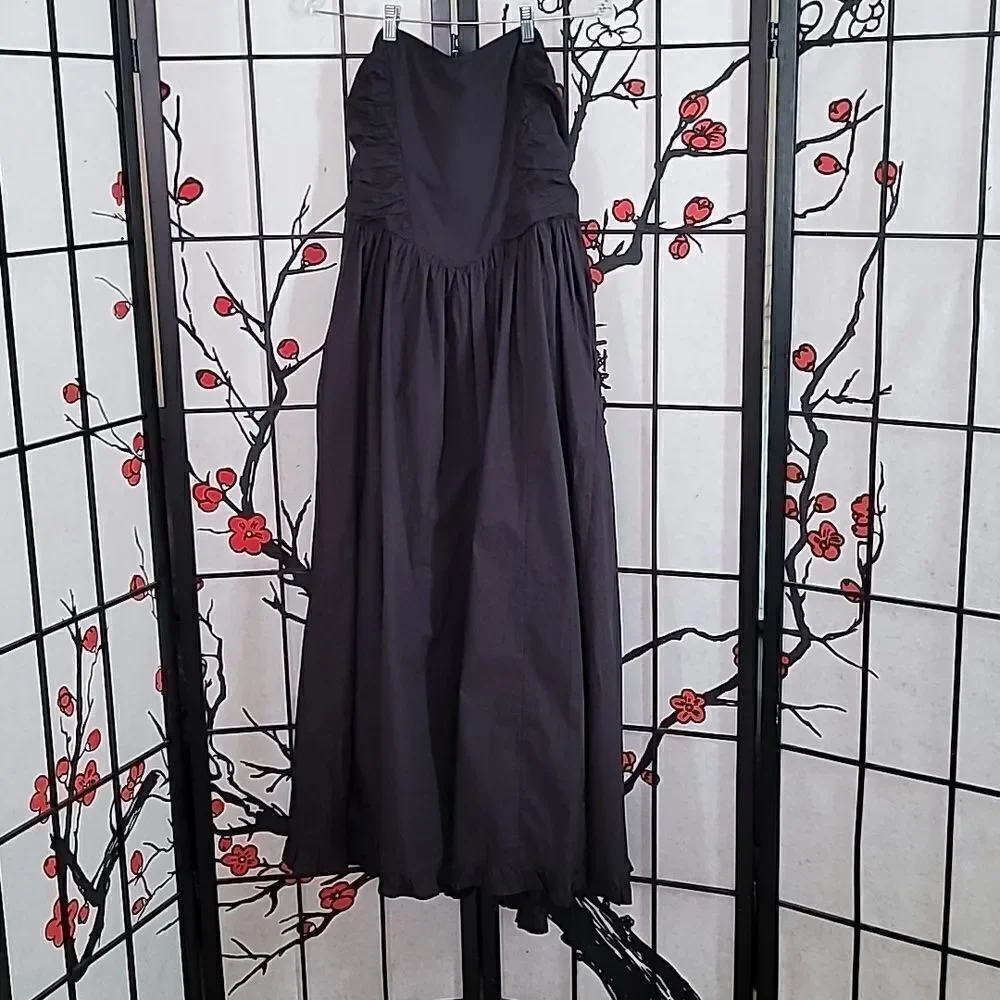 Free People  Cohen Poplin Maxi Dress Size Large
